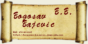 Bogosav Bajević vizit kartica